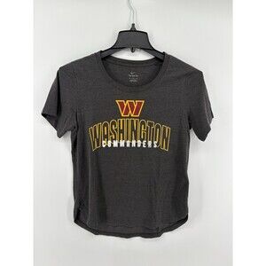 Ladies Medium NIKE TEE,  NFL COMMANDERS Football T- Shirt, Dark Gray